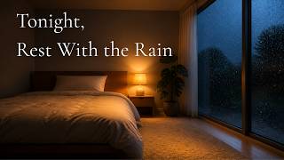 Rainy Night Sleep Music 🌙 Soft Celtic Harp & Gentle Rain ~ Tonight, Rest With the Rain screenshot 3