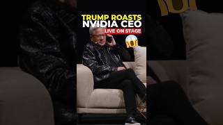 Trump Called Nvidia CEO Live On Stage! 😱 #shorts
