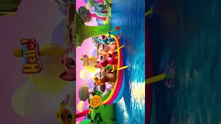 Row, Row, Row Your Animal Boat 🚤🐒🦁 | Fun Kids Cartoon Rhyme 🎶 #childrensshow #cartoon #kids