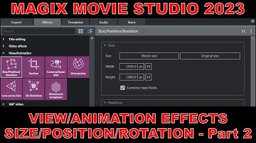 Tutorial 044 View/Animation - Rotation and Anchor Point in Magix Movie Studio 2023 - Part 2