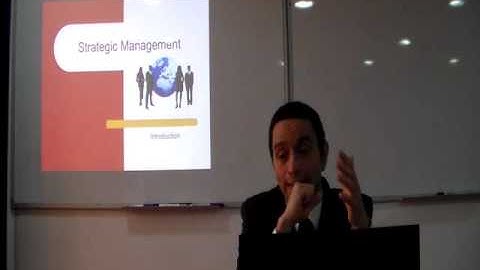 Lecture 05 Strategic management English Online 2016