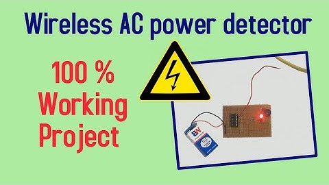Wireless AC Power Detector Project