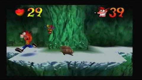 Crash Bandicoot 2 100% playthrough part 7 Snow Biz