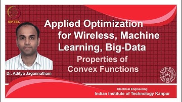 Lec 29 | Applied Optimization | Operations that preserve Convexity   | IIT Kanpur