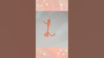 Writing Capital Letter "L" in Cursive Writing | #shorts #calligraphy