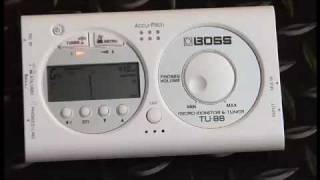 Boss TU88 Guitar Tuner - YouTube