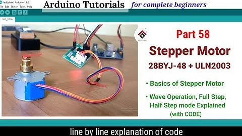 Control 28BYJ-48 Stepper Motor with ULN2003 and Arduino | Wave Mode, Full Step & Half Step Explained