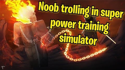 Noob Trolling in Super Power Training Simulator! (Didn