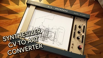 Synthesizer CV to X-Y Recorder Visual Art