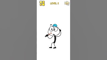 🧒😃Troll Master - DOP Draw One Part - Stickman Puzzle - Brain Game Level 2 #shorts #short