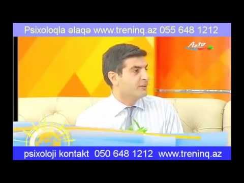 Elmir Ekber Əkbər Akbar AzTV Psixoloji söhbət konsultasiya Dövlət Televiziyası