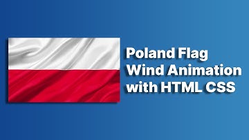 Poland Flag Animation with HTML CSS | HTML CSS Flag Animation @raselcoder