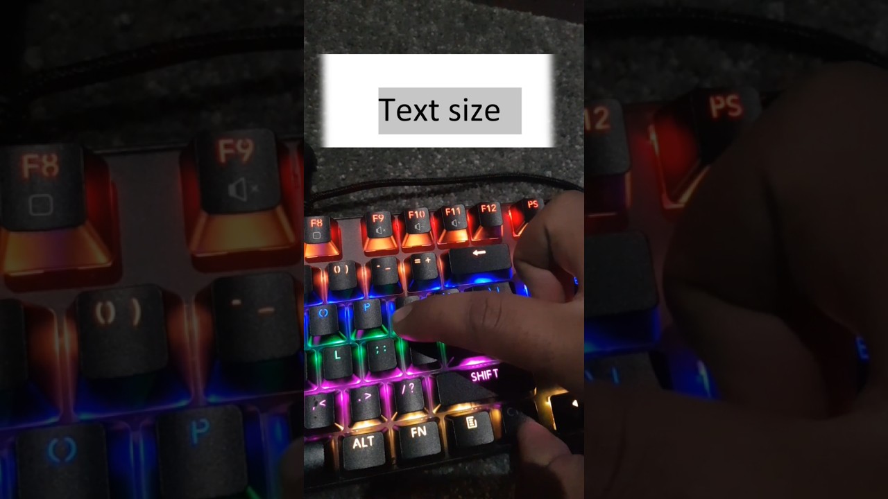 Change Text Size Quickly in MS Word