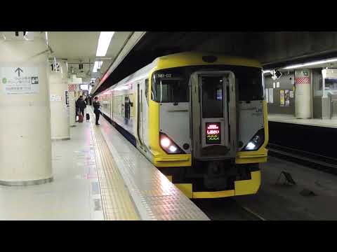 E257系500番台　5両編成　臨時特急　しおさい81号　東京駅発車