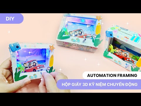 Video Cách làm khung hình 3D chuyển động bằng giấy siêu đơn... - youtube