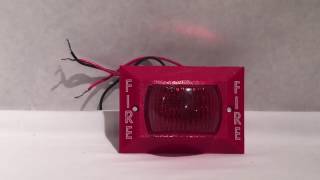 Space Age V-33 Fire Alarm STROBE Test/Overview