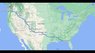 Crosscountry Road Trip Timelapse | 3000 miles in 8 days | Florida to Seattle, Washington