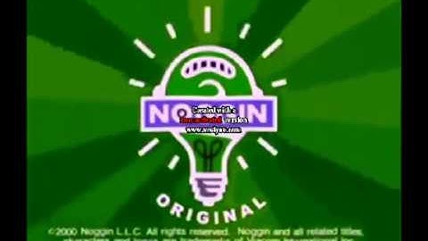 Noggin and Nickjr Logo Collection In Light Green Invert