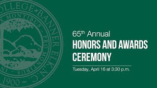 65th Annual Honors and Awards Ceremony