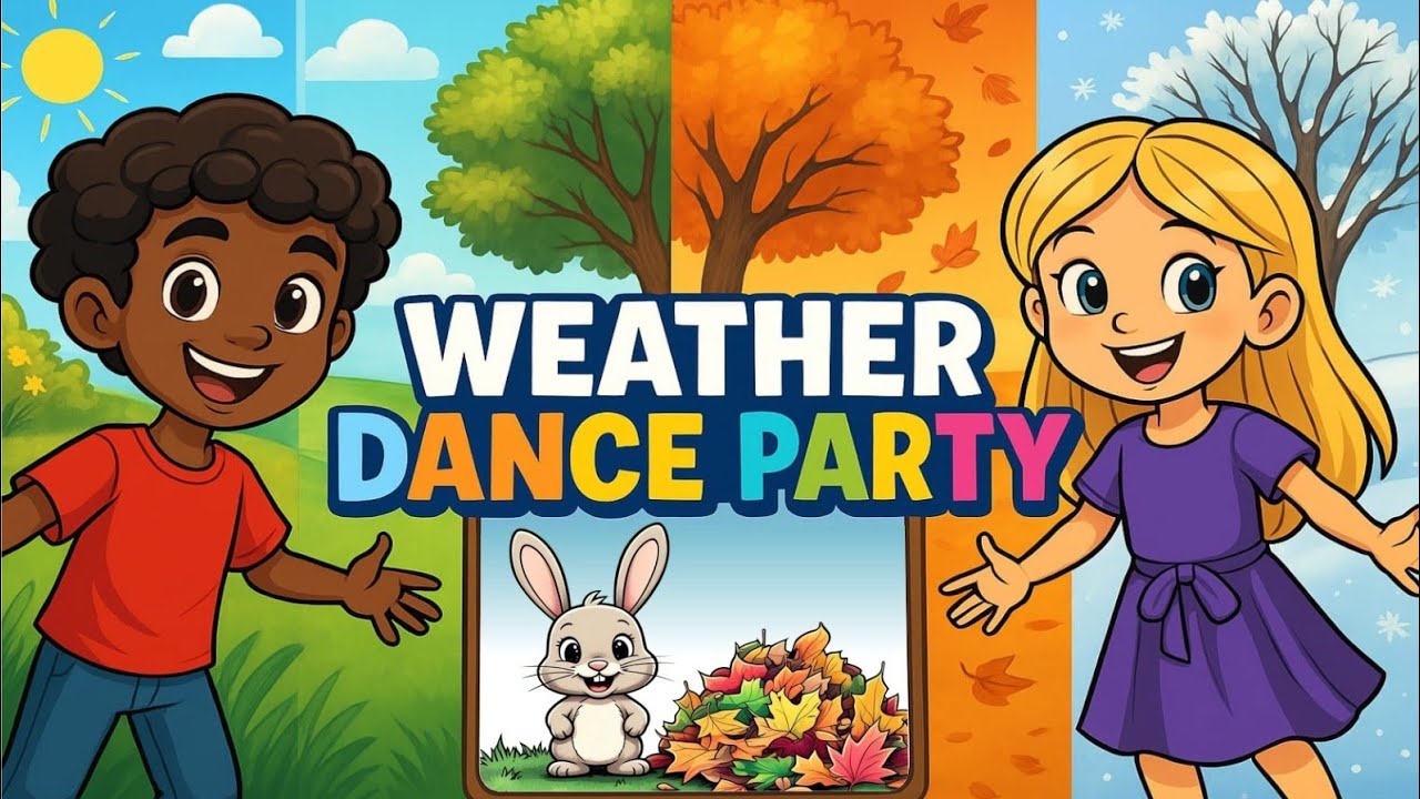 Weather Dance Party 🌦️ | Bounce to the Beat of Rain, Sun, Snow & Wind!