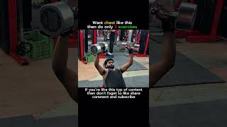 Only 2 excersie you need to build big chest | #gym #shorts