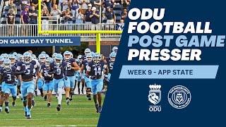 ODU Football Post Game Presser - ODU vs Appalachian State