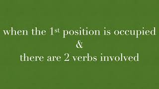 Germanic Languages Word Order (V2, 2nd Verb Final, Questions)