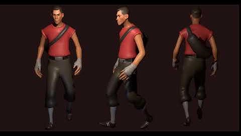 Scout Walk cycle (Blender)