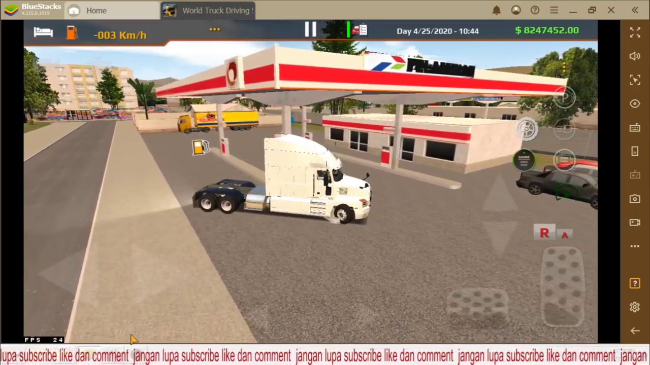  Mod  apk  world truck  driving simulator  nuansa indonesia  