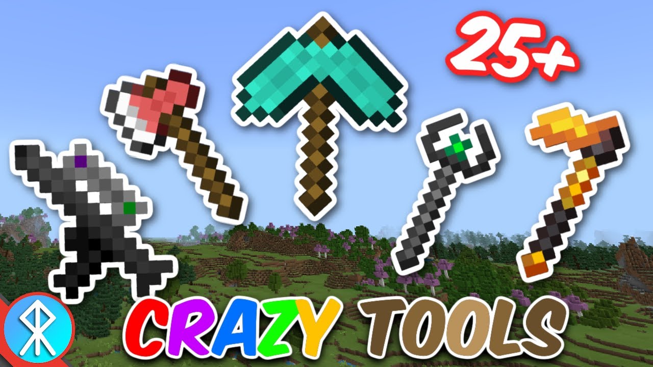 CRAZY TOOLS Addon (Bedrock/MCPE/Xbox Minecraft) YouTube