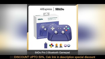 8BitDo Pro 3 Wireless Gaming Controller for Switch 1/2 Windows, Apple TMR Joysticks with Switchable