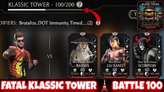 FATAL KLASSIC TOWER 🗼 BATTLE 100 | #mkmobile #gameplay #gaming #subscribe