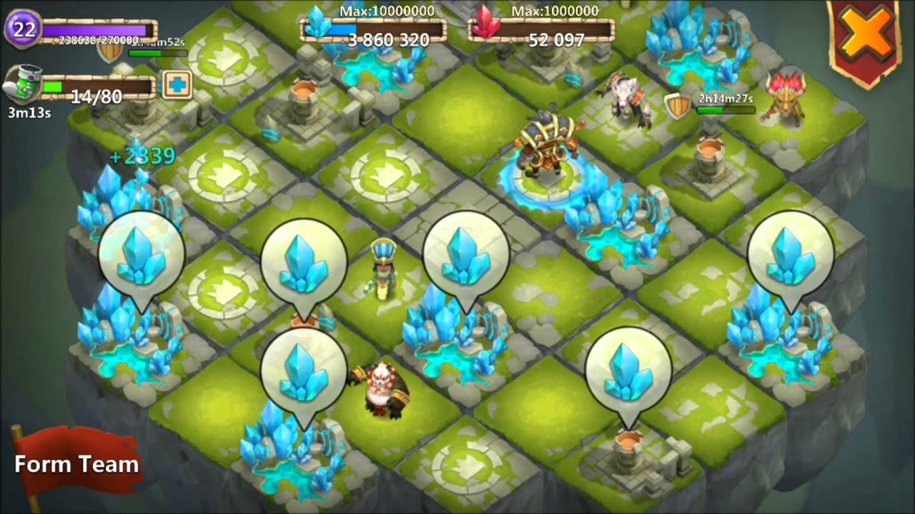 Jtisallbusiness Castle Clash 4,000,000 Blue Crystals Spent Inscribing