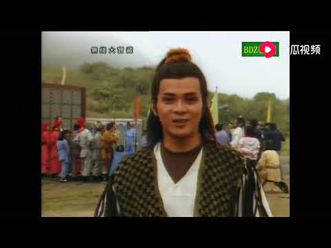 83版《射鵰英雄傳》主角郭靖、黃蓉在片場接受採訪
