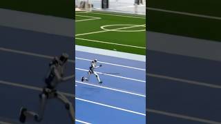 Robot Olympics Chaos: Humanoid robot runs too fast, crashes & breaks at the waist 🤖💥