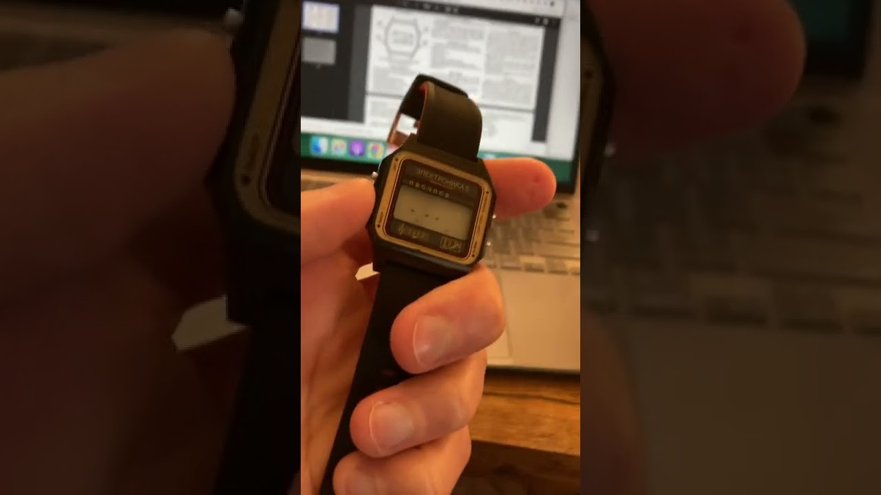 Vintage Soviet Elektronika 5 Melody digital watch - Demo of rare module with Russian alarm tunes