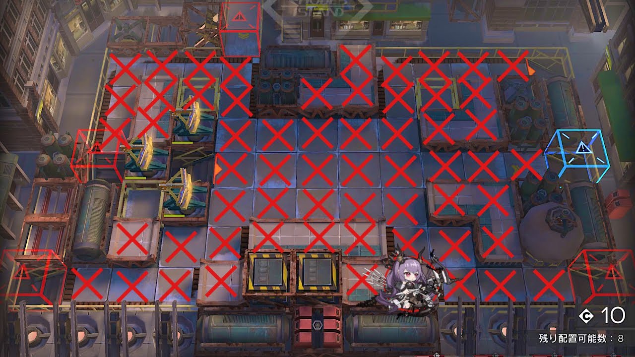 [アークナイツ]CV-8 狙撃のみ 孤島忍宗(1マス&ノーダメージ)/One Tile Only &No damage