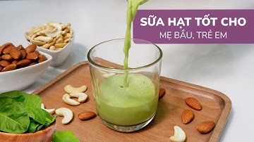 Cách làm sữa hạt hạnh nhân hạt điều cải bó xôi  Sữa hạt tốt cho mẹ bầu và trẻ em - Jung Hạt
