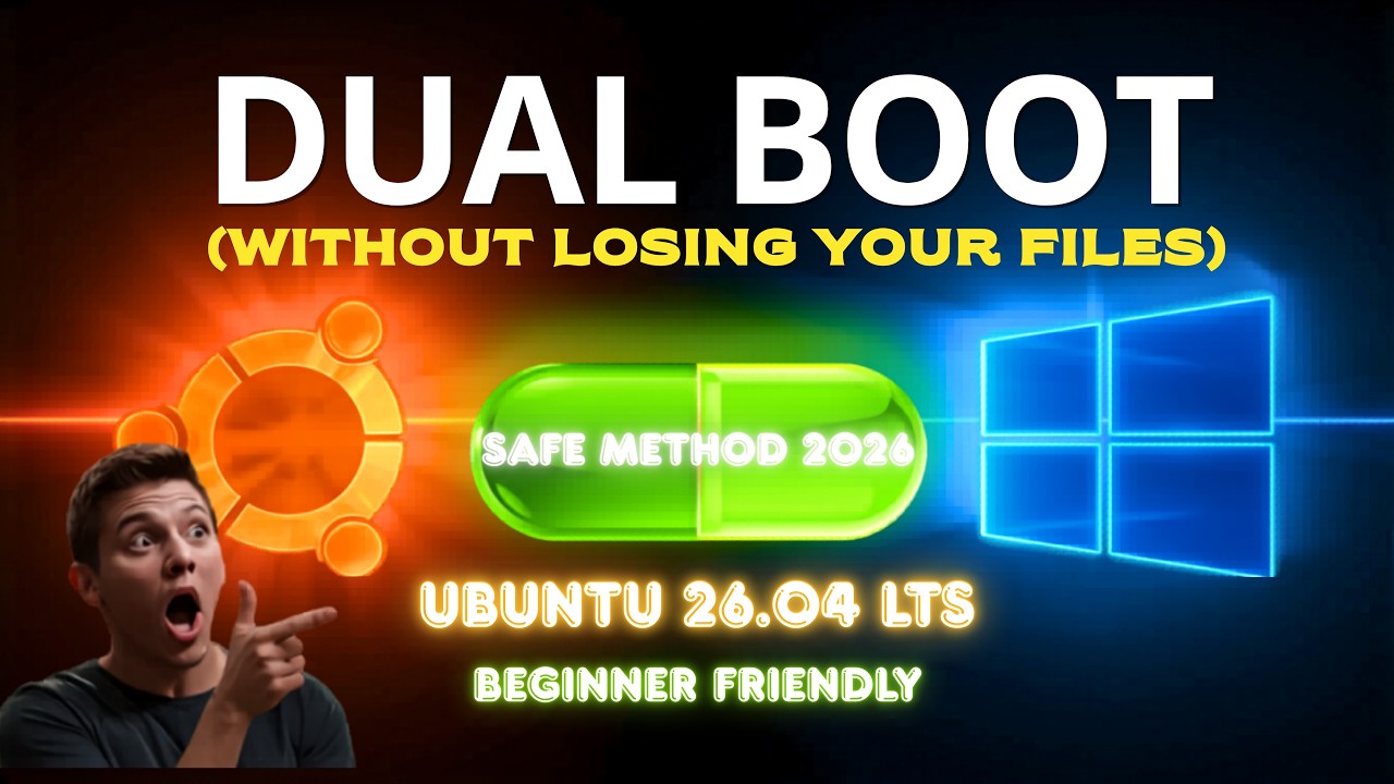 How to Install Ubuntu 26.04 LTS + Windows 11 Dual Boot — No Data Loss ...