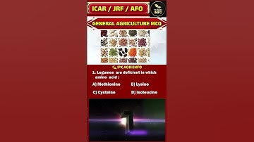 MCQ In Agriculture | Agriculture | Horticulture | Agriculture exam| ICAR exams | JRF | NET  | AFO