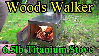 Woods Walker Titanium Hot tent stove. First burn and impressions. Wiltshire  Man - YouTube