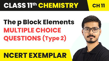 The p Block Elements - MCQs (Type 2) | Class 11 Chemistry Chapter 11 (NCERT Exemplar)