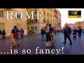 Rome | Vittorio Veneto to Piazza Spagna [4K]