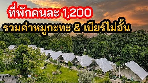 ฟาร์มสุข Glamping สระบุรี แค่คนละ 1200 กินหมูกะทะบุฟเฟ่ต์ เครื่องดื่มไม่อั้น คุ้มมาก