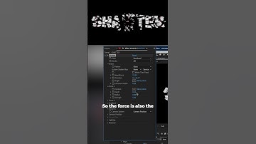 How to create exploding shatter text in Adobe After Effects