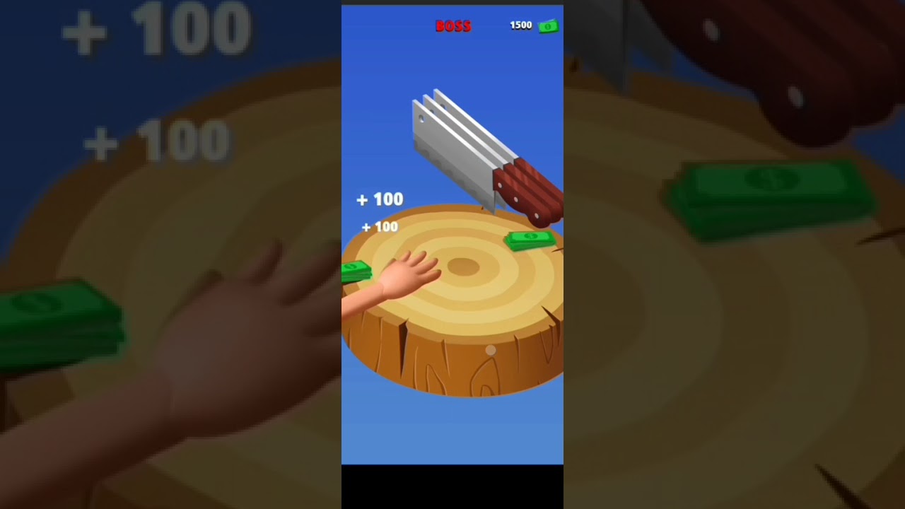 chop hand game  ## very trending 