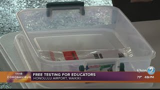 Free COVID-19 testing offered to Oahu's educators