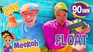 Blippi and Meekah's Play Sink or Float At The Water Park | Water Fun | Educational Videos for Kids