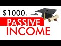 PASSIVE INCOME MASTERCLASS - How to Make $1,000 per Month