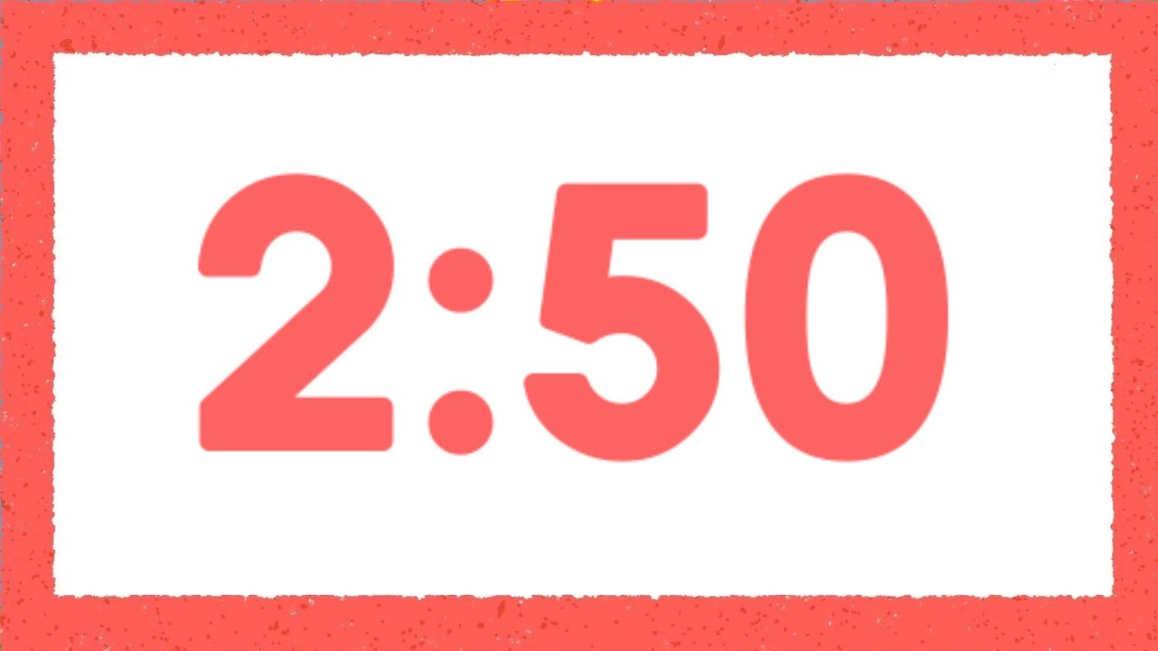 2 Minute 50 Second Countdown Timer With Soundeffect | 170 Seconds Timer ...